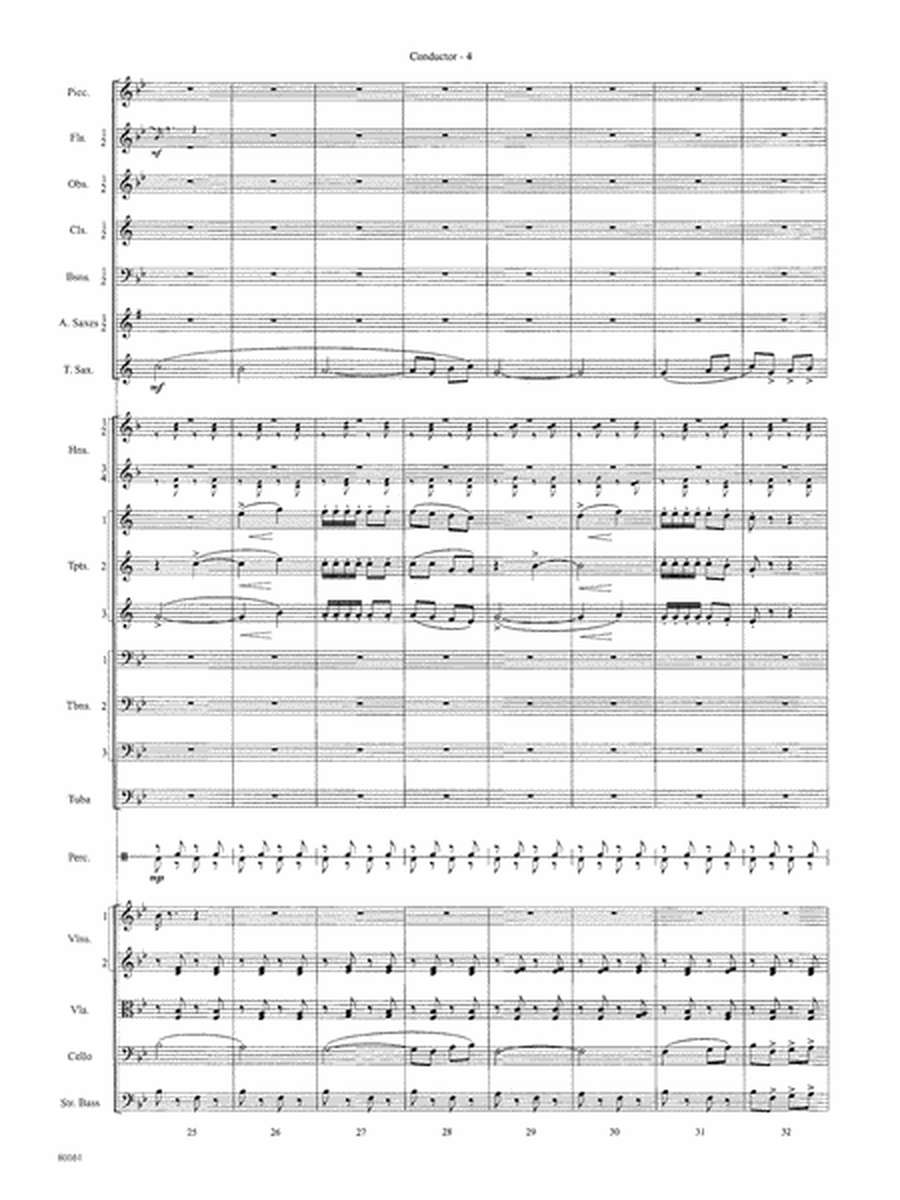 Bugler's Holiday: Score