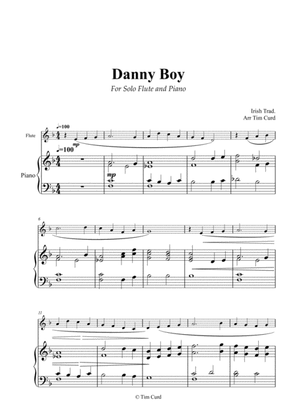 Book cover for Danny Boy for Solo Flute and Piano