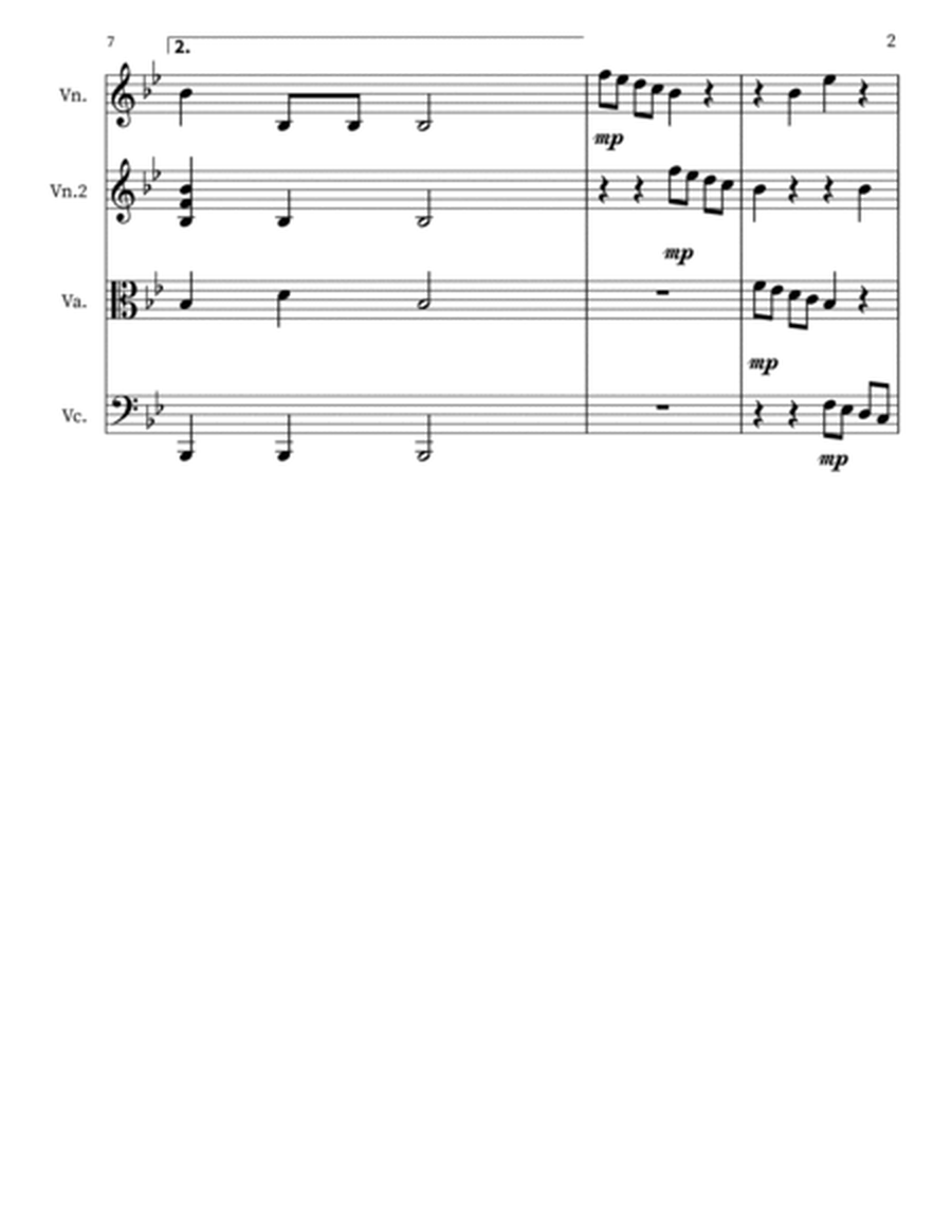 Quartet no.1 in B-flat Major: Preludio image number null