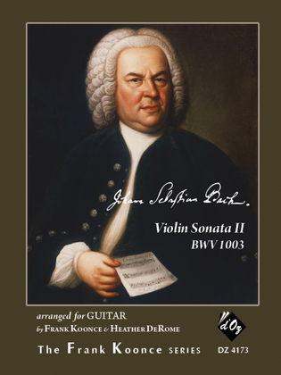 Book cover for Violin Sonata II, BWV 1003