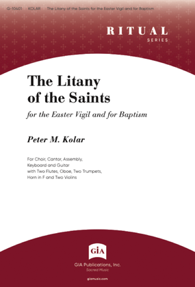 Book cover for The Litany of the Saints for the Easter Vigil and for Baptism - Guitar edition
