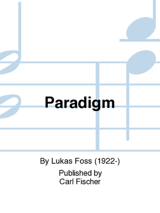 Book cover for Paradigm