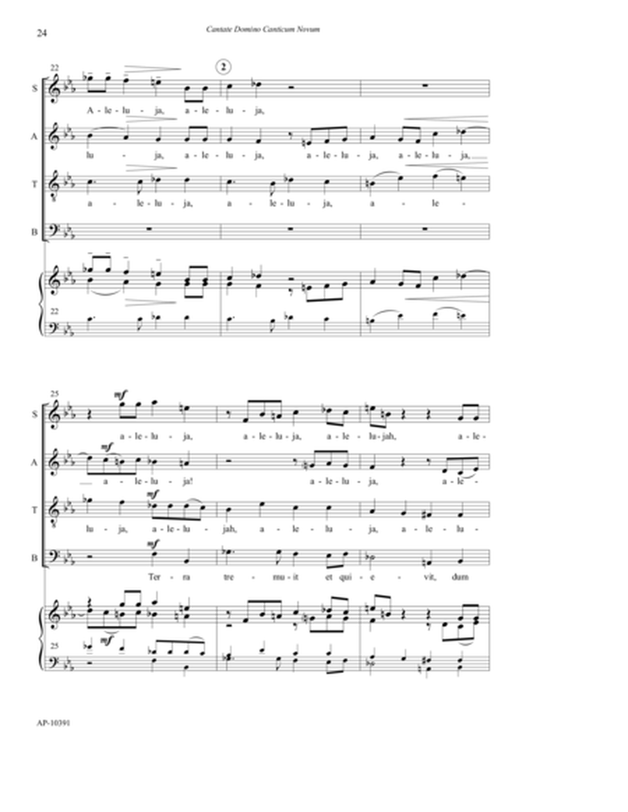 Cantata Domino Canticum Novum -5 Easter Songs - SATB choir, a cappella