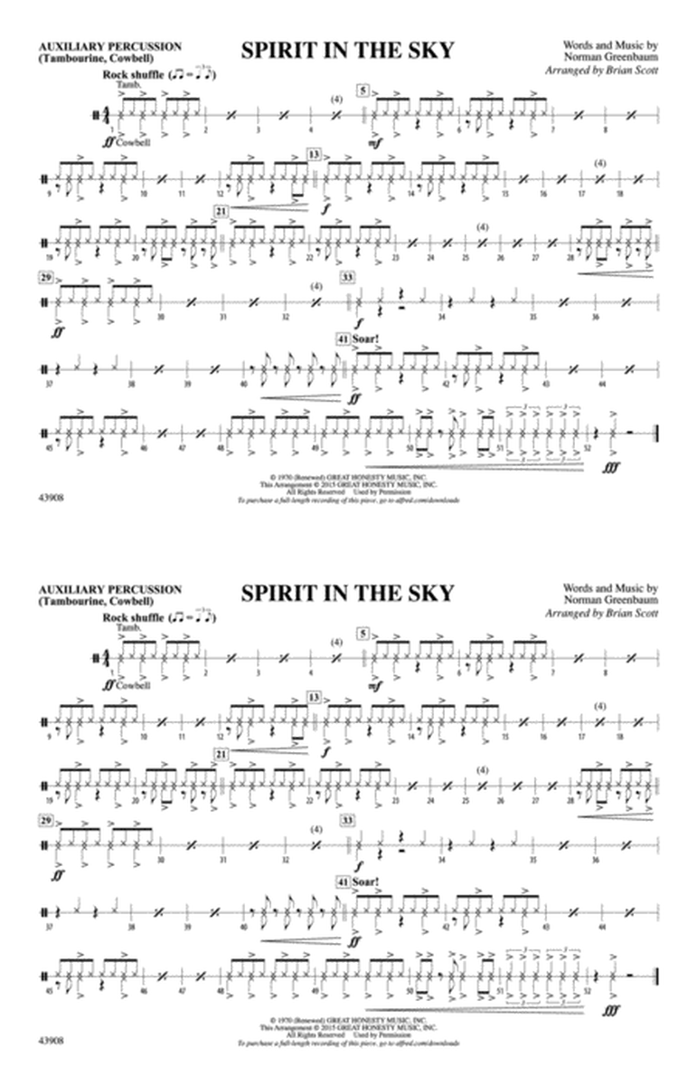 Spirit in the Sky (from Guardians of the Galaxy): Auxiliary Percussion