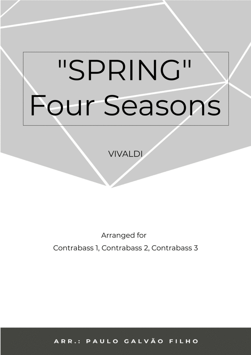 SPRING - FOUR SEASONS - CONTRABASS TRIO image number null