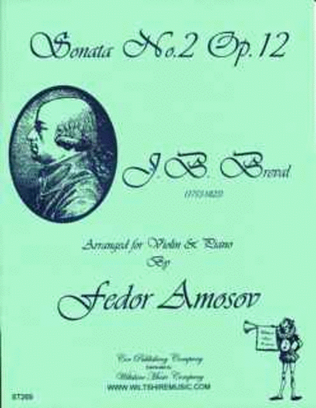 Book cover for Sonata No.2, Op.12 (Fedor Amosov)