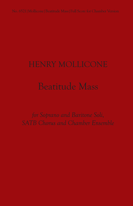 Book cover for Beatitude Mass (Chamber Ensemble Score)