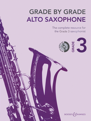 Book cover for Grade by Grade - Alto Saxophone (Grade 3)