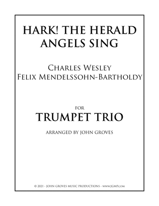 Book cover for Hark! The Herald Angels Sing - Trumpet Trio