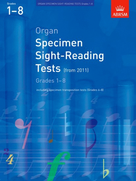 Specimen Sight-Reading Tests for Organ Grades 1a!!8