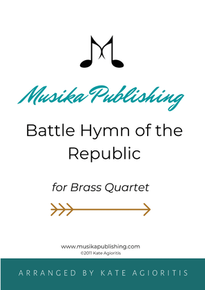 Book cover for Battle Hymn of the Republic - a Jazz Arrangement - for Brass Quartet