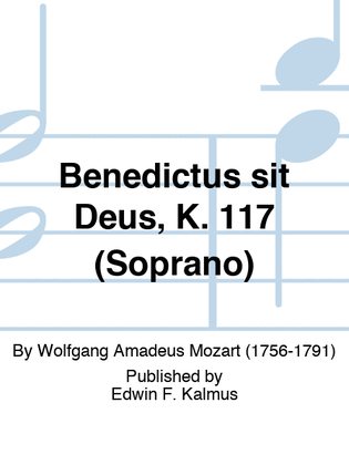 Book cover for Benedictus sit Deus, K. 117 (Soprano)