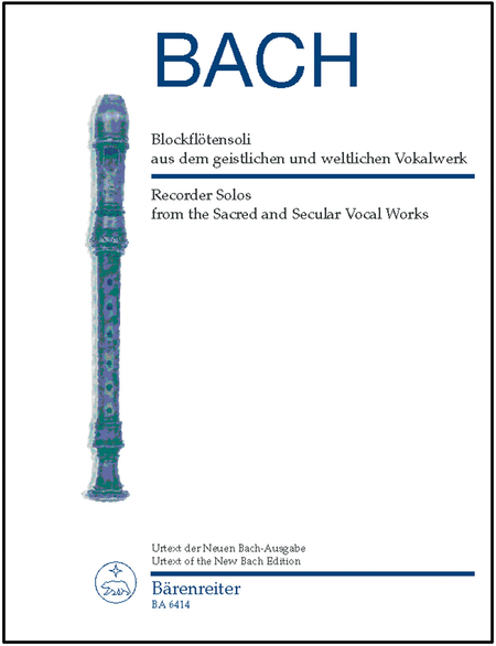 Blockflotensoli aus dem geistlichen und weltlichen Vokalwerk - Recorder Solos from the Sacred and Secular Vocal Works