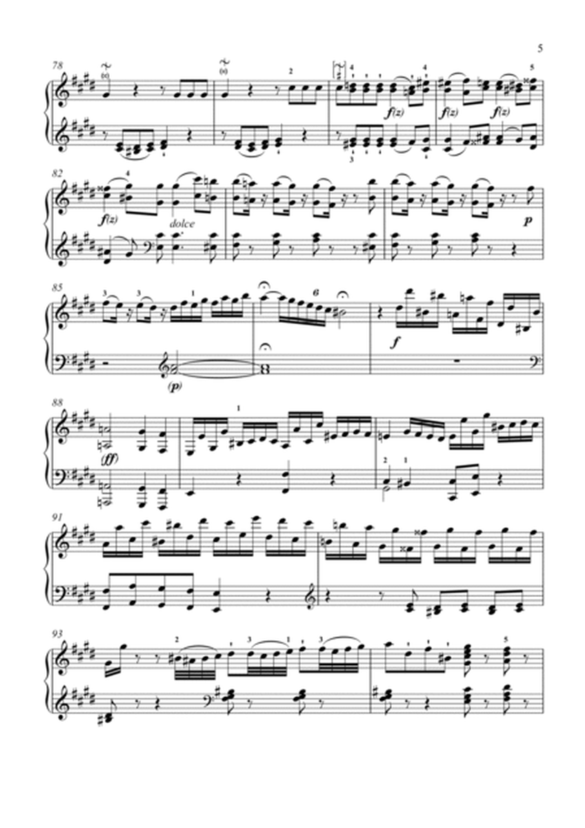 Haydn-Piano Sonata in C♯ minor,Hob.XVI.36(Piano solo) image number null