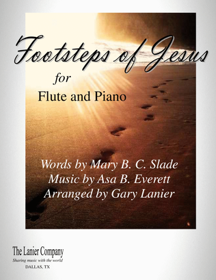 Book cover for FOOTSTEPS OF JESUS (for Flute and Piano)