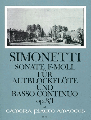 Book cover for Sonata F minor op. 3/1