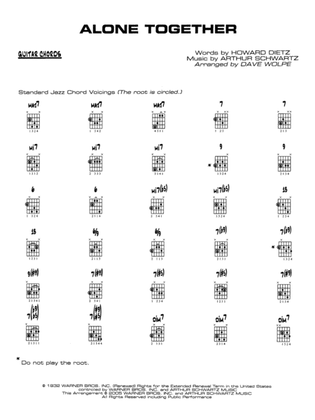 Book cover for Alone Together: Guitar Chords