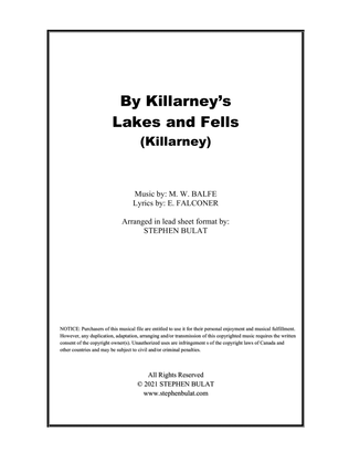 By Killarney's Lakes and Fells (Killarney) - Lead sheet (key of A)