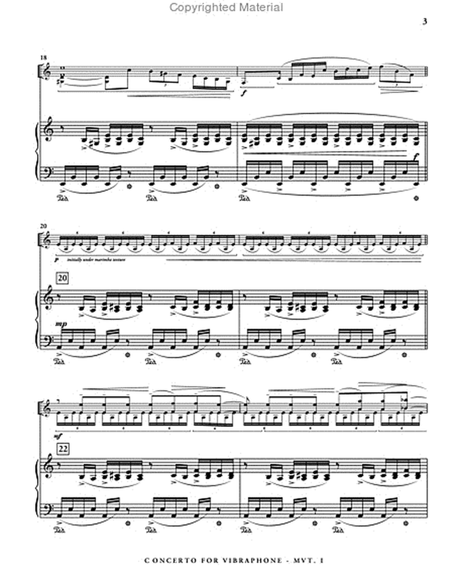 Concerto for Vibraphone (piano reduction)