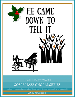 Book cover for He Came Down/Go Tell It - Easy Choir & Jazz Quintet