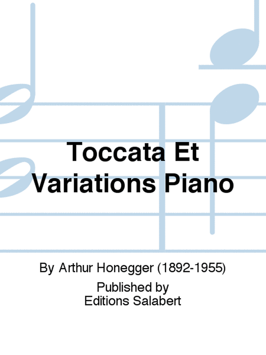 Toccata Et Variations Piano