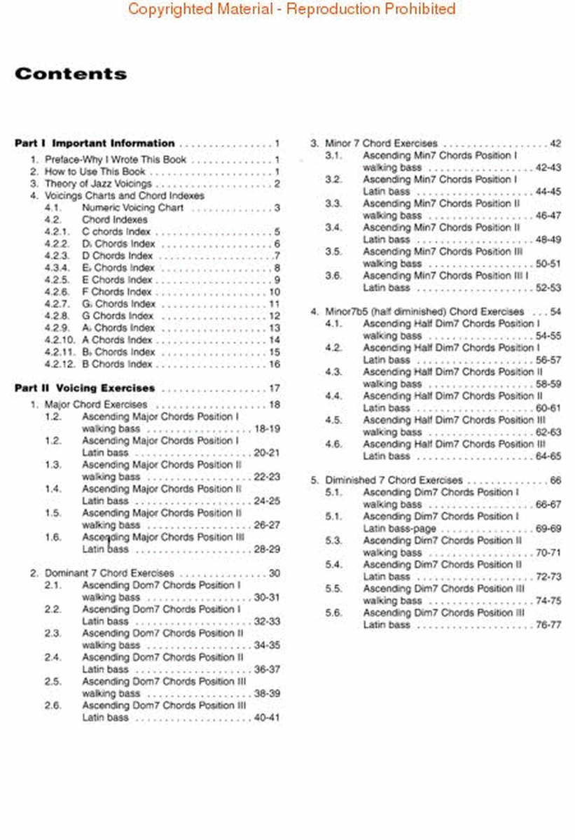 Jazz Piano Voicings