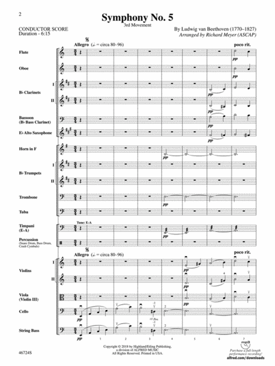 Symphony No. 5: Score