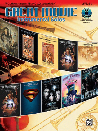 Book cover for Great Movie Instrumental Solos - Violin (Book & CD)