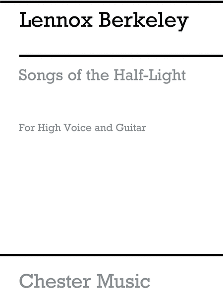 Songs Of The Half-Light Op.65