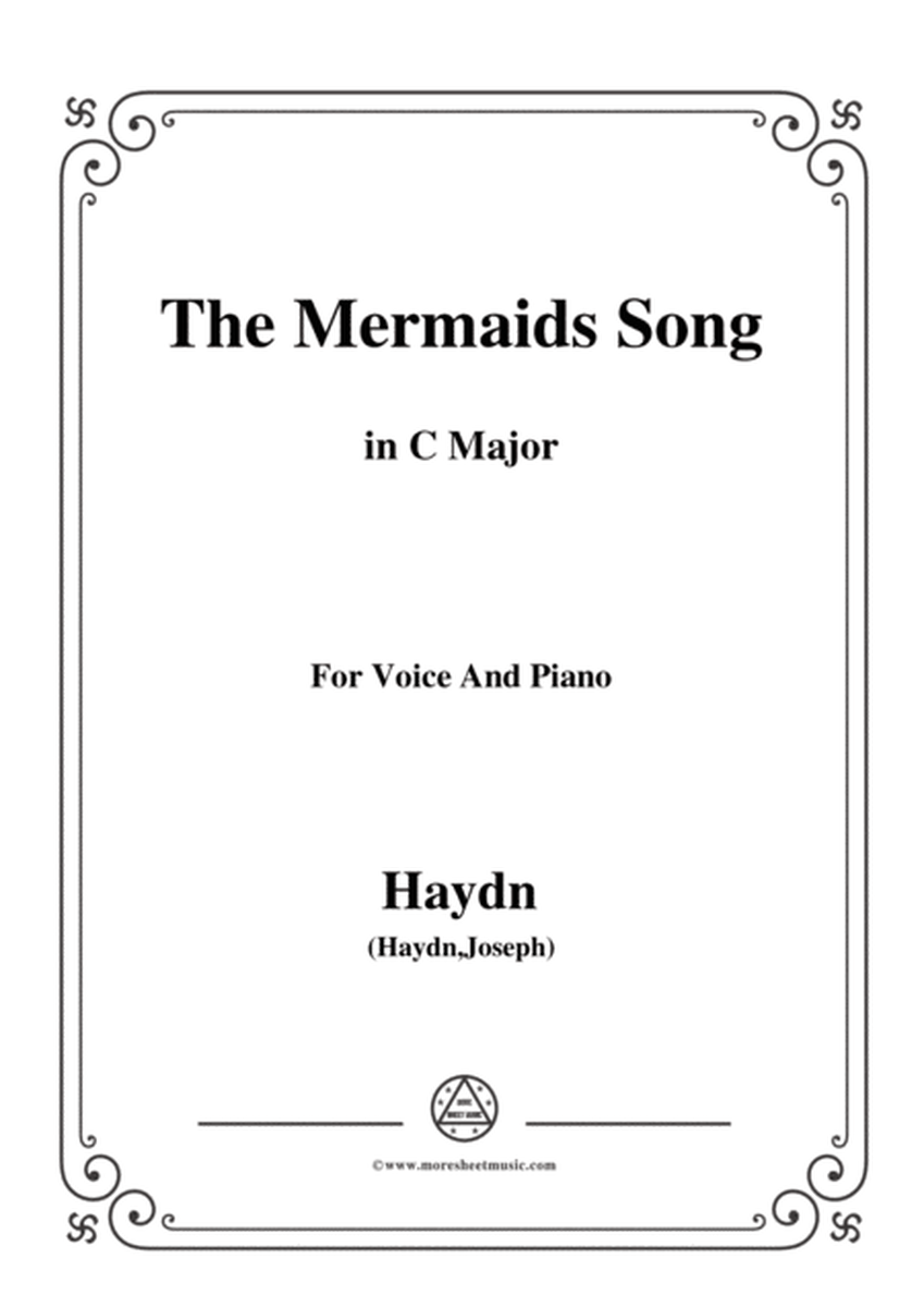 Haydn-The Mermaids Song in C Major, for Voice and Piano image number null