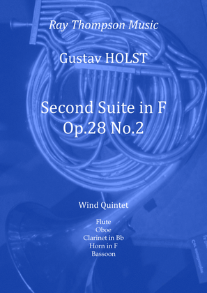 Book cover for Holst: 2nd Suite in F Op. 28 No.2 (complete) - wind quintet