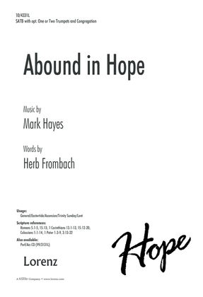 Book cover for Abound in Hope