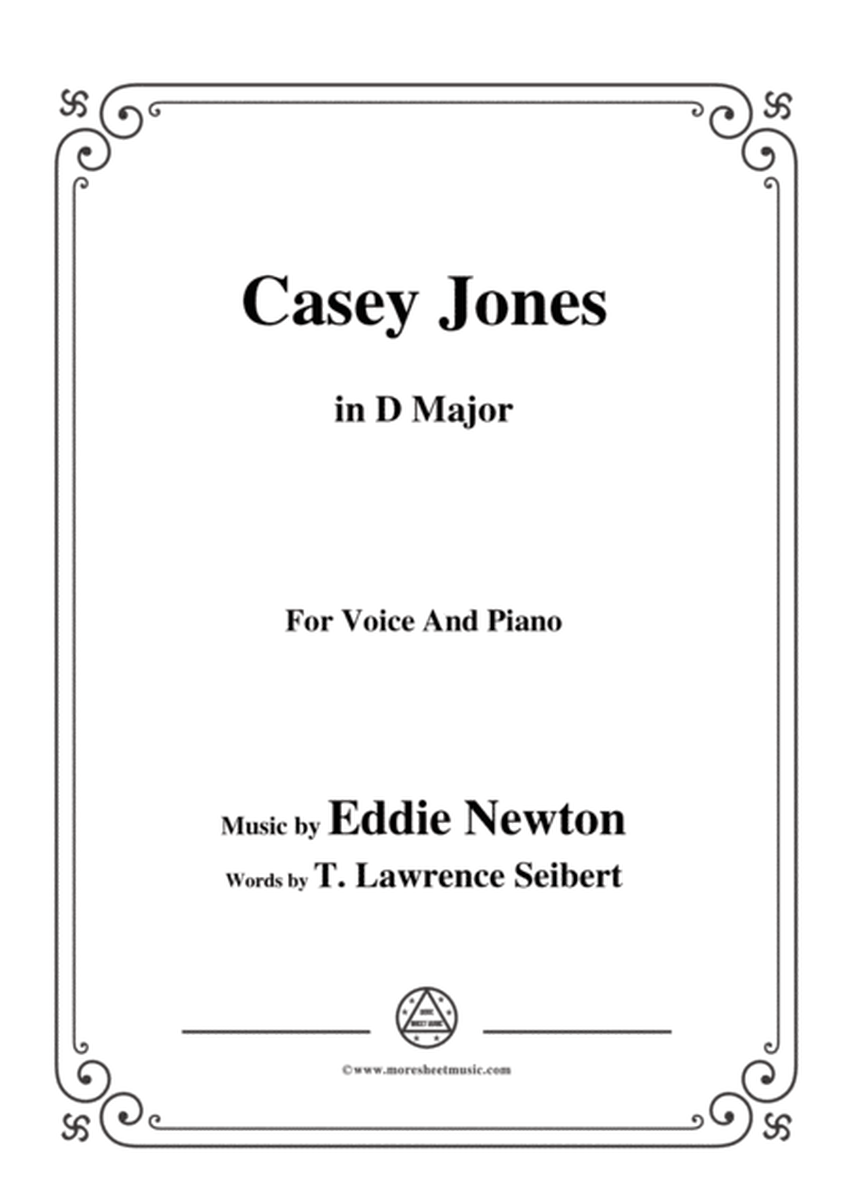 Eddie Newton-Casey Jones,in D Major,for Voice and Piano image number null