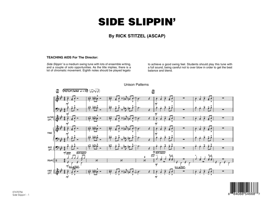 Side Slippin' - Full Score