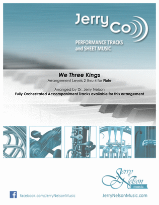 Book cover for We Three Kings-v1 (Arrangements Level 2-4 for FLUTE + Written Acc)