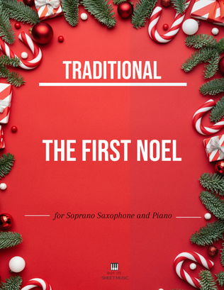 Book cover for Traditional - The First Noel (Soprano Saxophone and Piano)