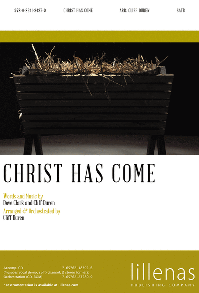 Christ Has Come - Accomp. CD With Stereo, Split-Channel, & Demo - DTX