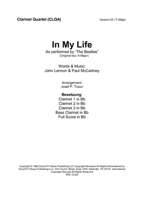 Book cover for In My Life