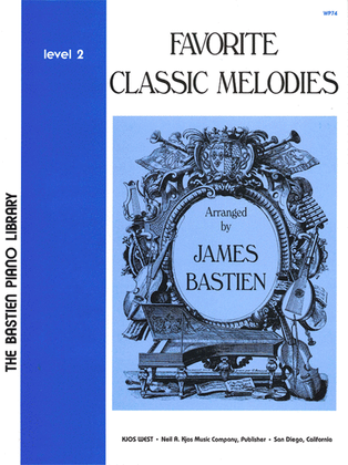Book cover for Favorite Classic Melodies, Level 2