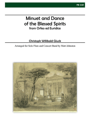 Book cover for Minuet and Dance of the Blessed Spirits for Flute and Concert Band