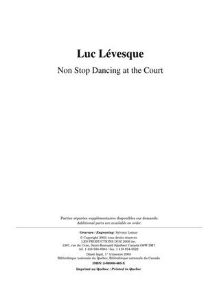 Book cover for Non Stop Dancing at the Court