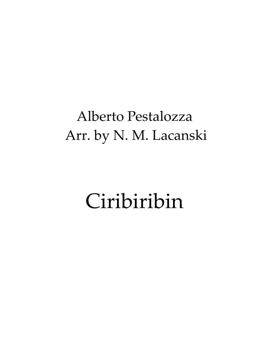Ciribiribin image number null