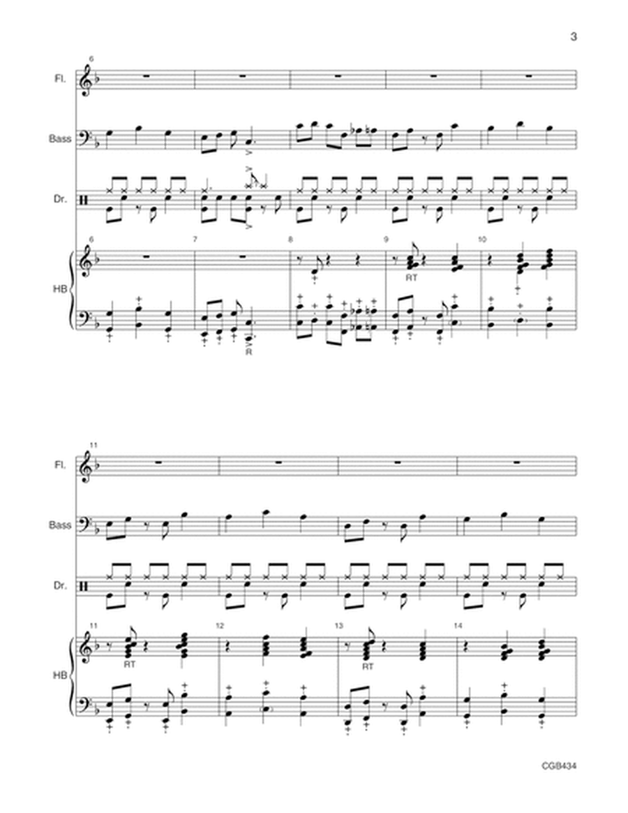 Jazz Waltz on Praise to the Lord - Full Score image number null