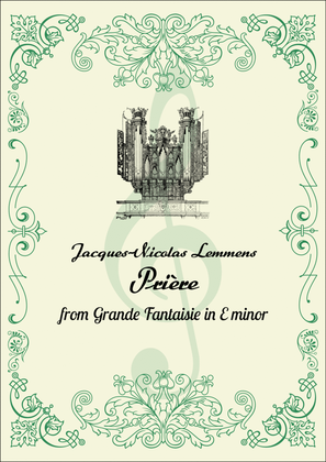 Book cover for Jacques-Nicolas Lemmens, Prière