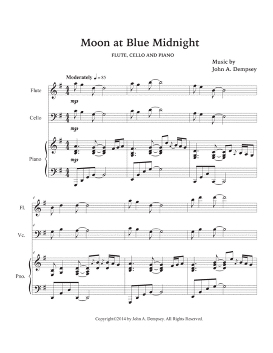 Moon at Blue Midnight (Trio for Flute, Cello and Piano) image number null