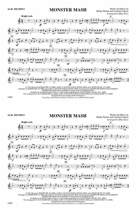 Book cover for Monster Mash: 1st B-flat Trumpet