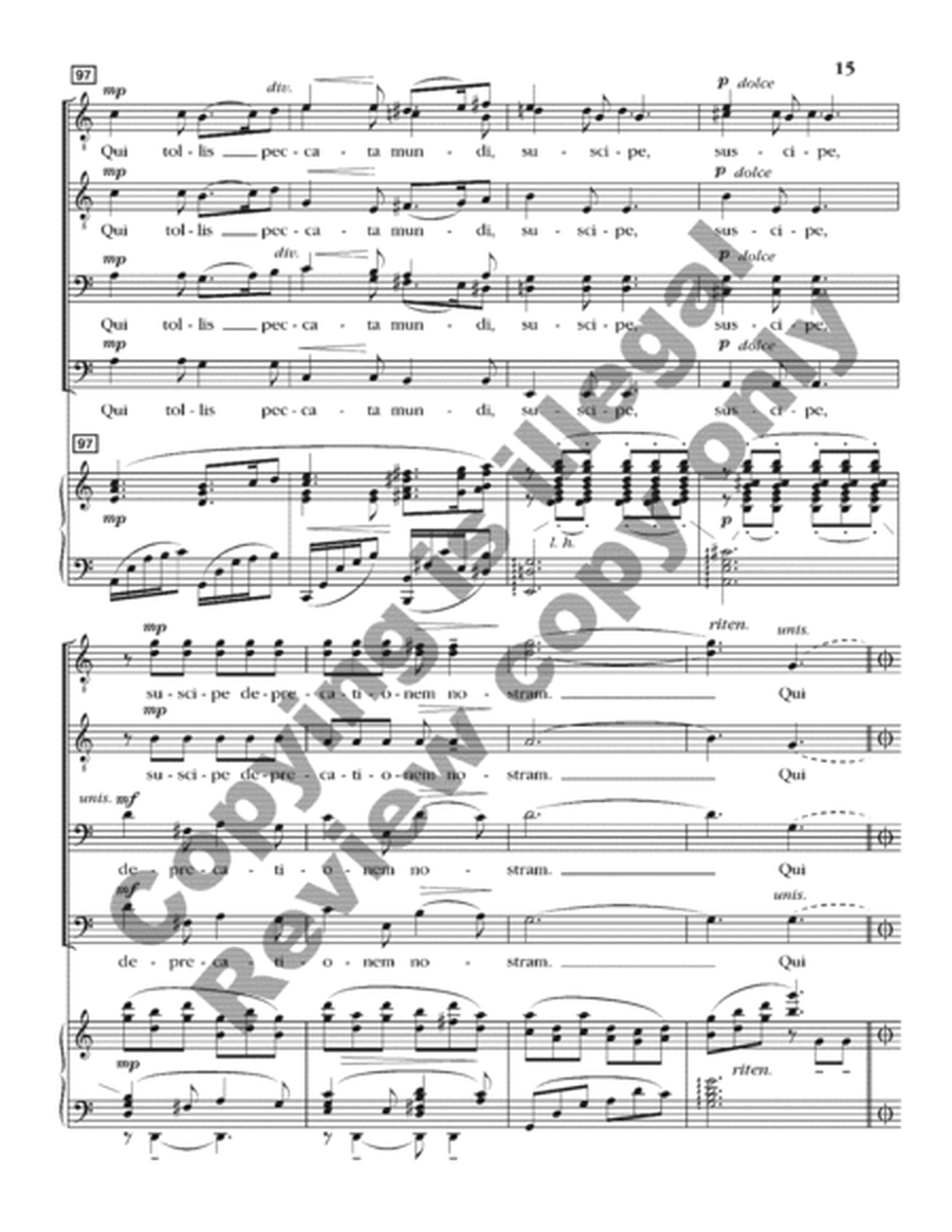 Gloria (Choral Score) image number null