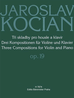 Book cover for Drei Kompositionen für Violine und Klavier, op. 19