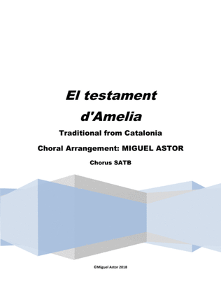 Book cover for El testament d'Amelia
