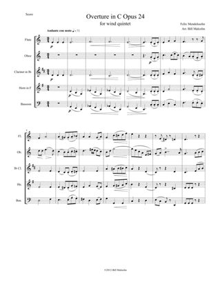 Book cover for Overture in C Opus 24